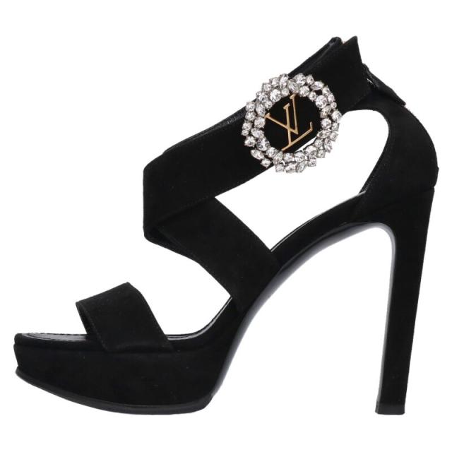 ルイヴィトン サイズ:37 ホライズン・ライン LVビジュー装飾スエード