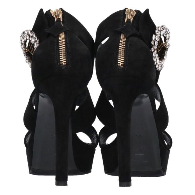 ルイヴィトン サイズ:37 ホライズン・ライン LVビジュー装飾スエード