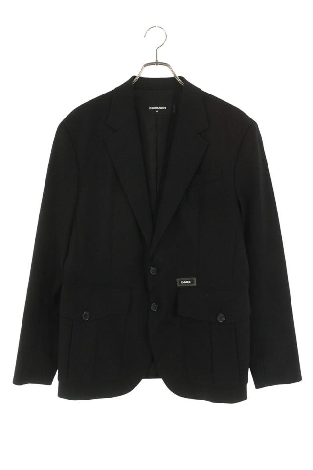 ディースクエアード サイズ:46  S74BN1248 S40320 ロゴラバーパッチジャケット 中古 BS99