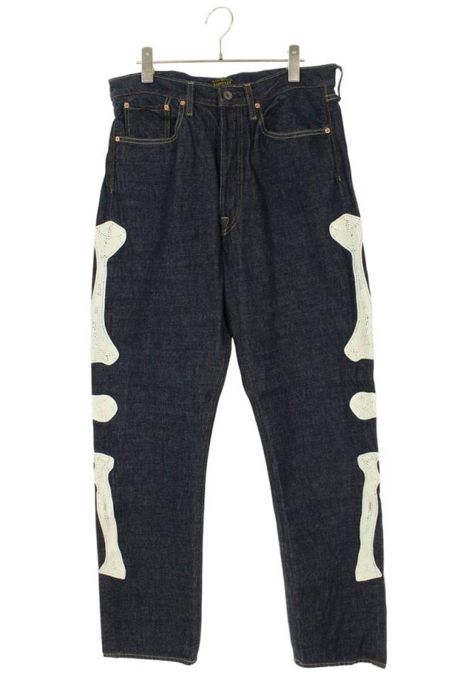 キャピタル サイズ:32インチ  EK-1528LPA 12.5ozメキシカンタキシード ボーン刺繍デニムパンツ 中古 SB01