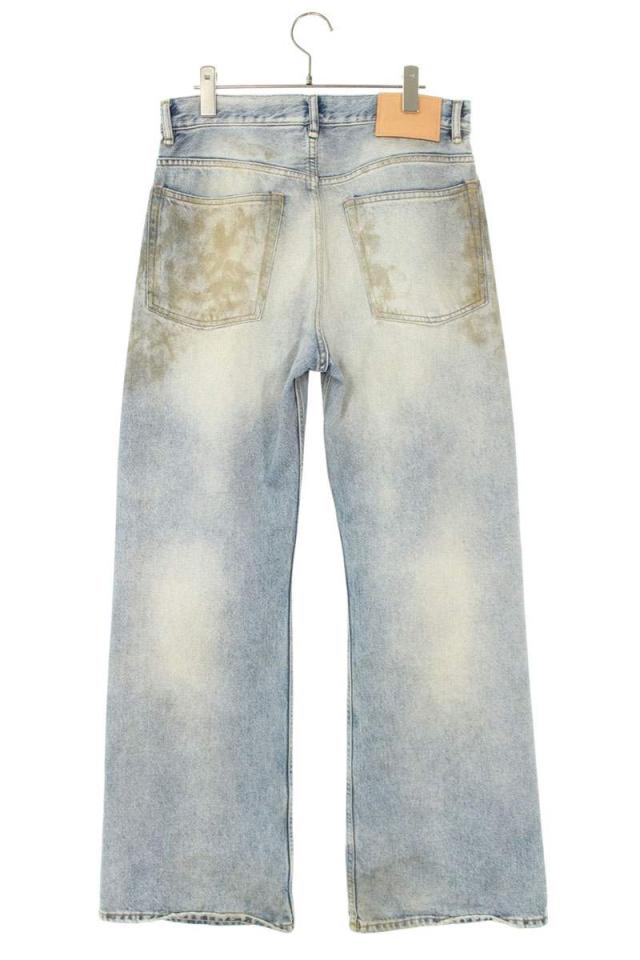 アクネストゥディオズ サイズ:30/32  2021M PENICILLIN クラッシュユーズド加工ルーズフィットデニムパンツ 中古 SB01