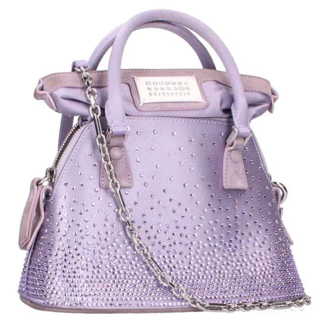 メゾンマルジェラ   5AC SB2WG0005 ラインストーンショルダーバッグ 中古 BS99