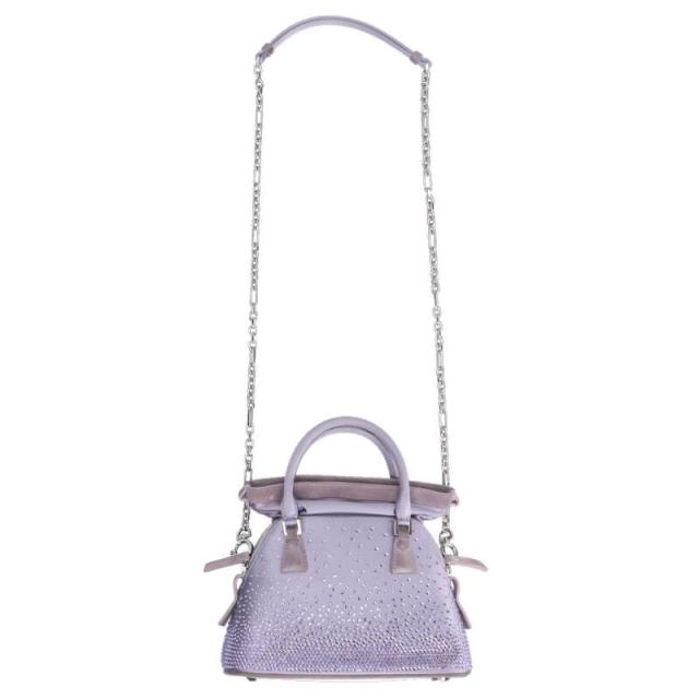 メゾンマルジェラ 5AC SB2WG0005 ラインストーンショルダーバッグ 中古