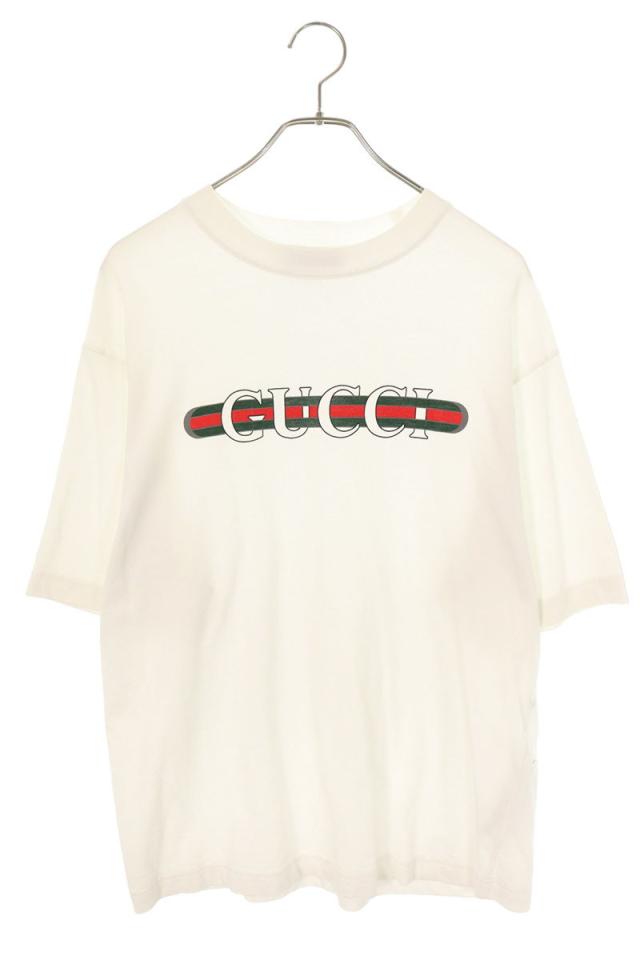 グッチ サイズ:XS  784361 XJGKB ロゴプリントTシャツ 中古 BS99
