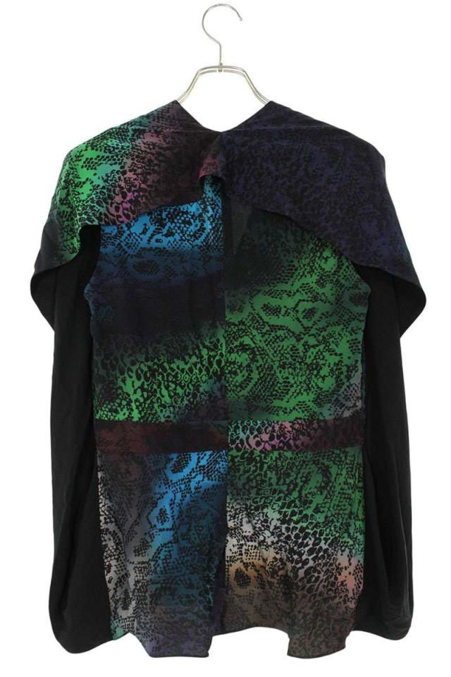 ルイヴィトン サイズ:40  RW171B AON FBBL73 パイソン柄レイヤードシルクノースリーブトップス 中古 BS99 ルイヴィトン サイズ:40 RW171B AON FBBL73 パイソン柄レイヤード