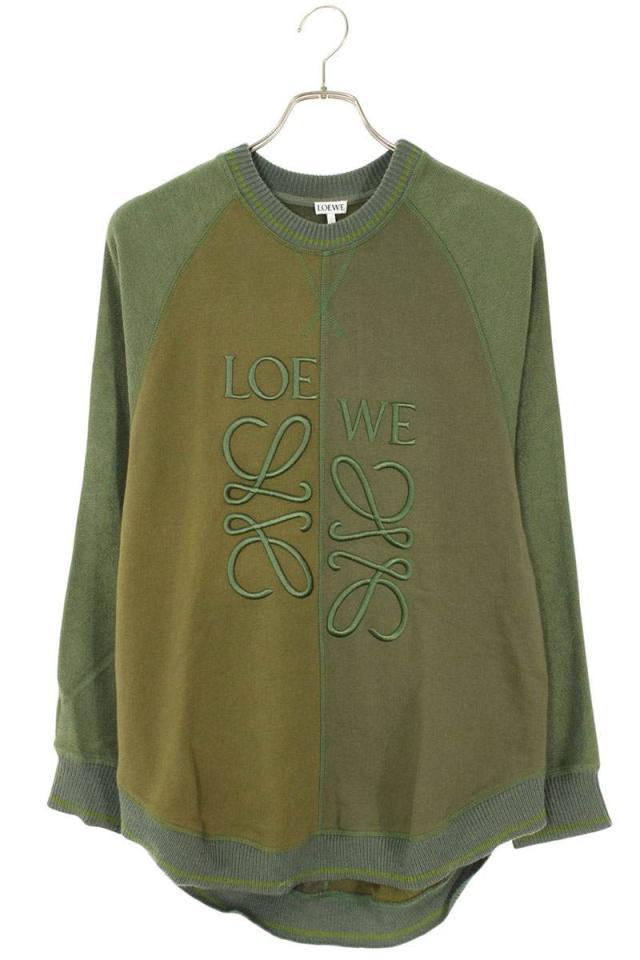 ロエベ サイズ:S S540Y24J01 パネル切替アナグラム刺繍スウェット 中古 OM10