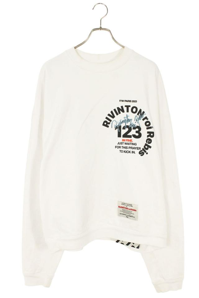 リヴィントンロイレビス サイズ:1  23FW プリントデザインオーバーサイズクルーネックスウェット 中古 FK04