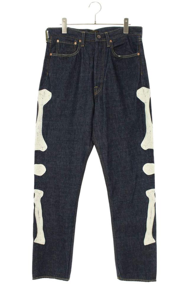 キャピタル サイズ:30インチ  EK-1528LPA メキシカンタキシード ボーン刺繍デニムパンツ 中古 SB01