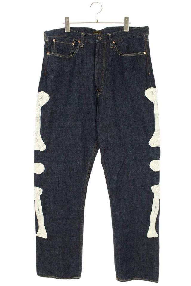 キャピタル サイズ:36インチ  EK-1528LPA メキシカンタキシード ボーン刺繍デニムパンツ 中古 SB01