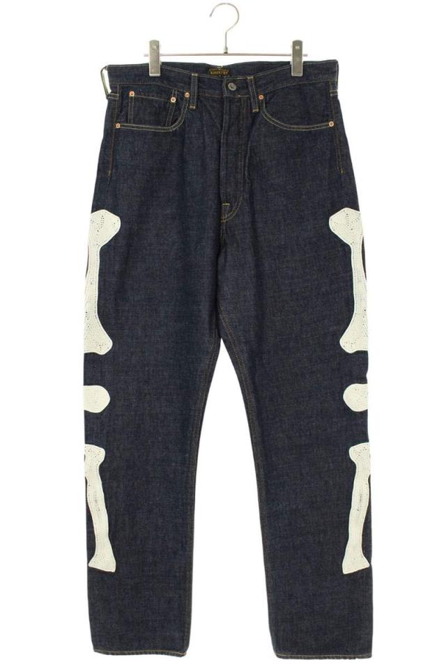 キャピタル サイズ:32インチ  EK-1528LPA メキシカンタキシード ボーン刺繍デニムパンツ 中古 FK04