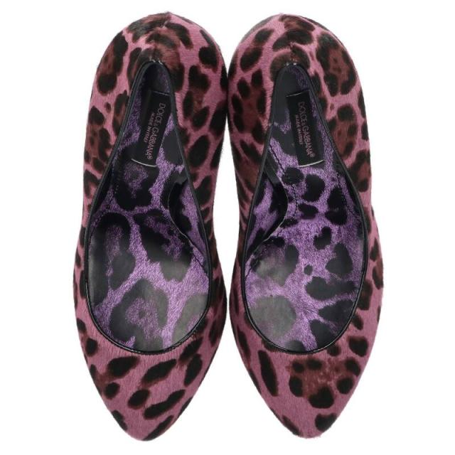 ドルチェアンドガッバーナ サイズ:37.5 レオパードハラコパンプス 中古