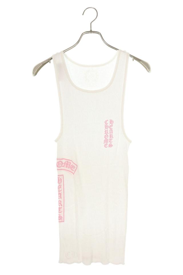 クロムハーツ サイズ:S  RIB TANK サイドロゴプリントリブタンクトップ 中古 SJ02