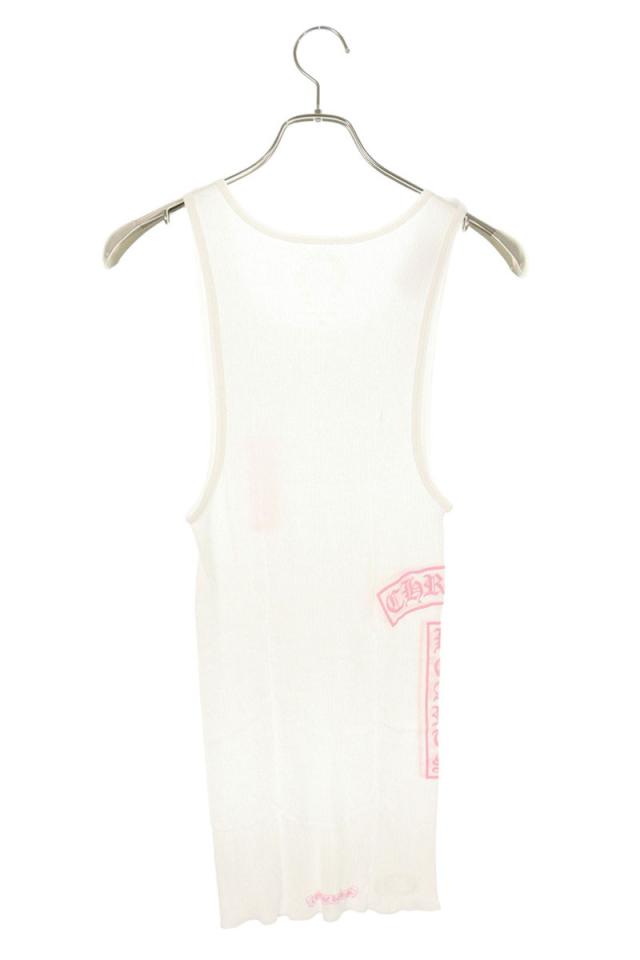 クロムハーツ サイズ:S  RIB TANK サイドロゴプリントリブタンクトップ 中古 SJ02 クロムハーツ サイズ:S RIB TANK サイドロゴプリントリブタンクトップ