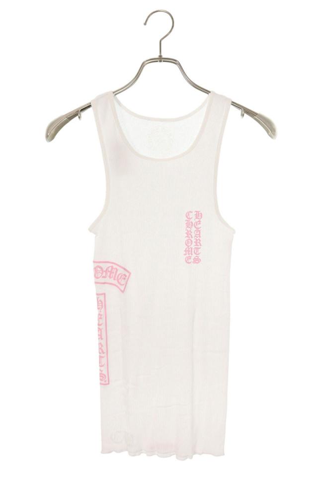 クロムハーツ サイズ:S  RIB TANK サイドロゴプリントリブタンクトップ 中古 SJ02