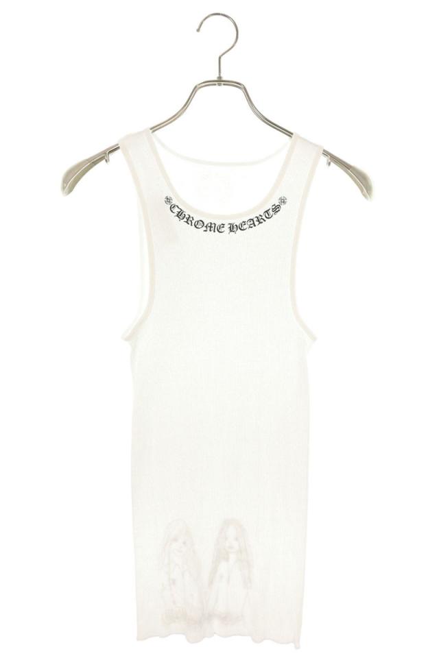 クロムハーツ サイズ:M  RIB TANK バックガールプリントリブタンクトップ 中古 SJ02