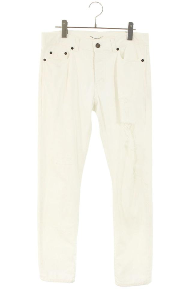 サンローランパリ サイズ:30  551344 YR888 ダメージ加工スリムロングパンツ 中古 BS99