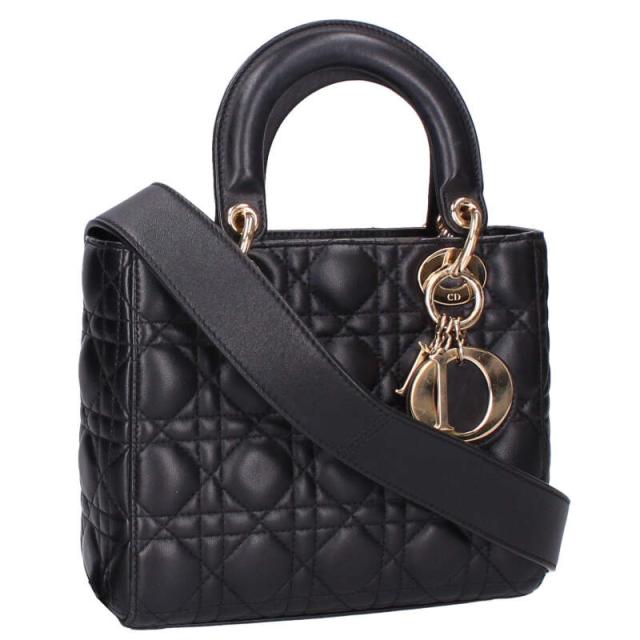 クリスチャンディオール Lady Dior My ABC Dior キルティングスモール2wayハンドバッグ 中古 GZ14