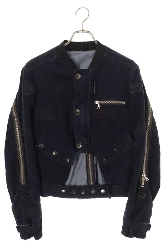 ドリスヴァンノッテン サイズ:M レイヤードジャケットジップボンバーブルゾン 中古 BS99