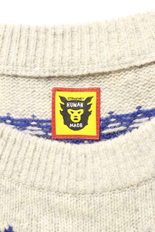 ヒューマンメイド サイズ:L ノルディック柄ニット 中古 BS99