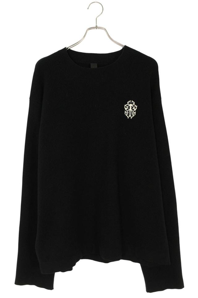 クロムハーツ サイズ:XL  SWTR REGULATOR CREW ダガー刺繍カシミヤニット 中古 OS06