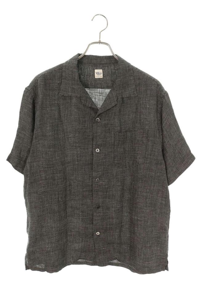ロンハーマン サイズ:M  4120700142 ギンガムチェックリネン半袖シャツ 中古 BS99