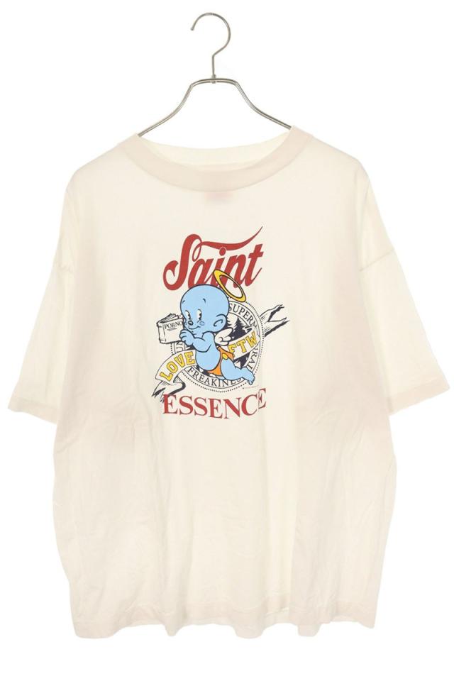 セントマイケル サイズ:XL  SM-HR1-0000-022 フロントプリントTシャツ 中古 SB01