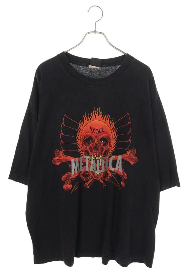 ヴィンテージ サイズ:XXXL  LLICA メタリカ PUSHEAD REBELスカルプリントTシャツ 中古 NO05