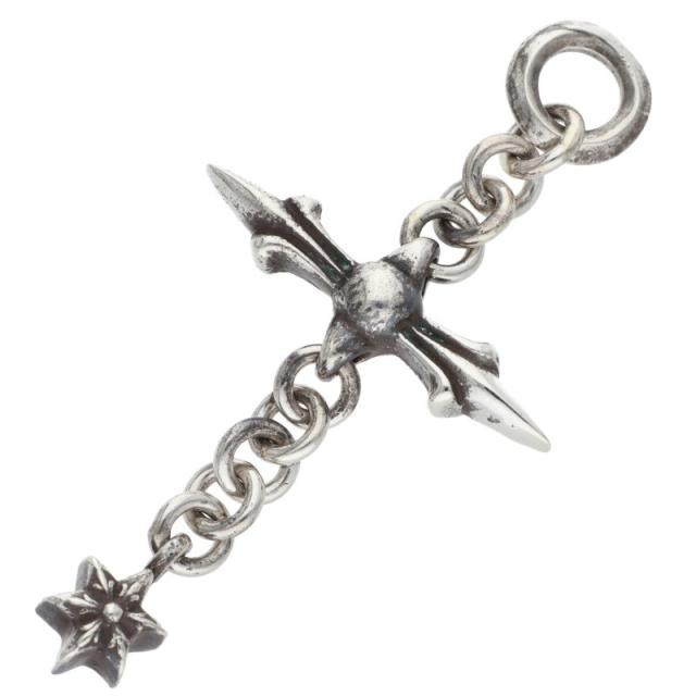 クロムハーツ ROLY CROSS ローリークロス チャーム シルバーネックレストップ 中古 OS06