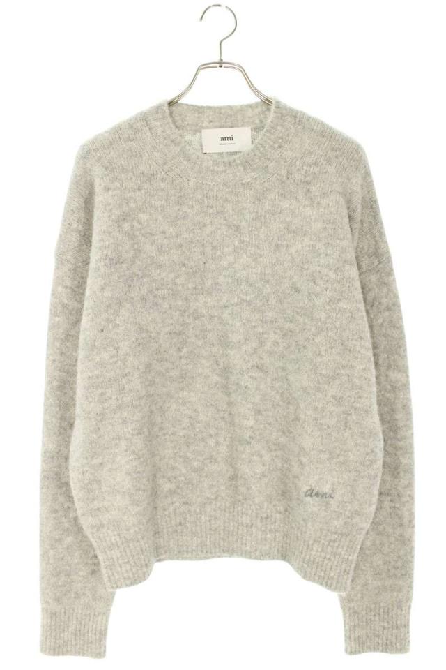 アミアレクサンドルマテュッシ サイズ:L  25AW  HKS824 ロゴ刺繍ニット 新古品 FK04