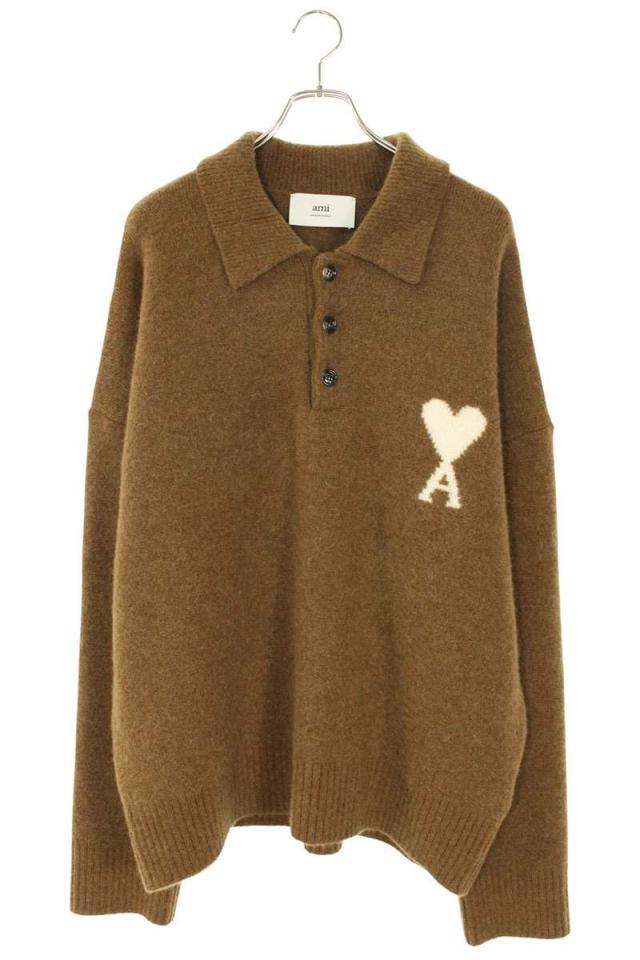 アミアレクサンドルマテュッシ サイズ:XL  25AW  UPL408 ハートA刺繍ポロニット 新古品 OM10