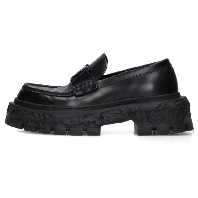 ルイヴィトン サイズ:5.5  バロックライン ロゴレザー厚底シューズ 中古 BS99