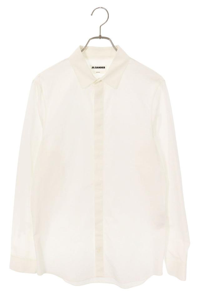 ジルサンダー サイズ:39  J24DL0001 7days shirt MONDAY 裾ロゴ 比翼長袖シャツ 中古 BS99