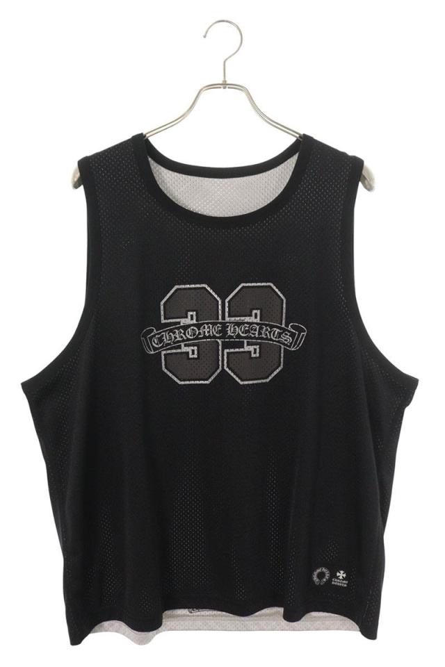 クロムハーツ サイズ:L  MESH WARM UP JERSEY リバーシブルCHロゴプリントタンクトップ 中古 SJ02