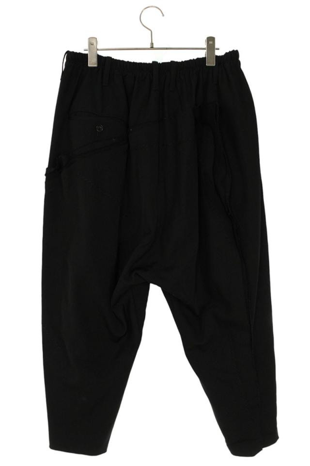 ヨウジヤマモトプールオム サイズ:2  HY-P22-803 裁断サルエルロングパンツ 中古 BS99 ヨウジヤマモトプールオム サイズ:2 HY-P22-803 裁断サルエルロング