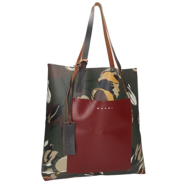 マルニ   SHMP0052A0 フローラル柄PVCトートバッグ 中古 BS99