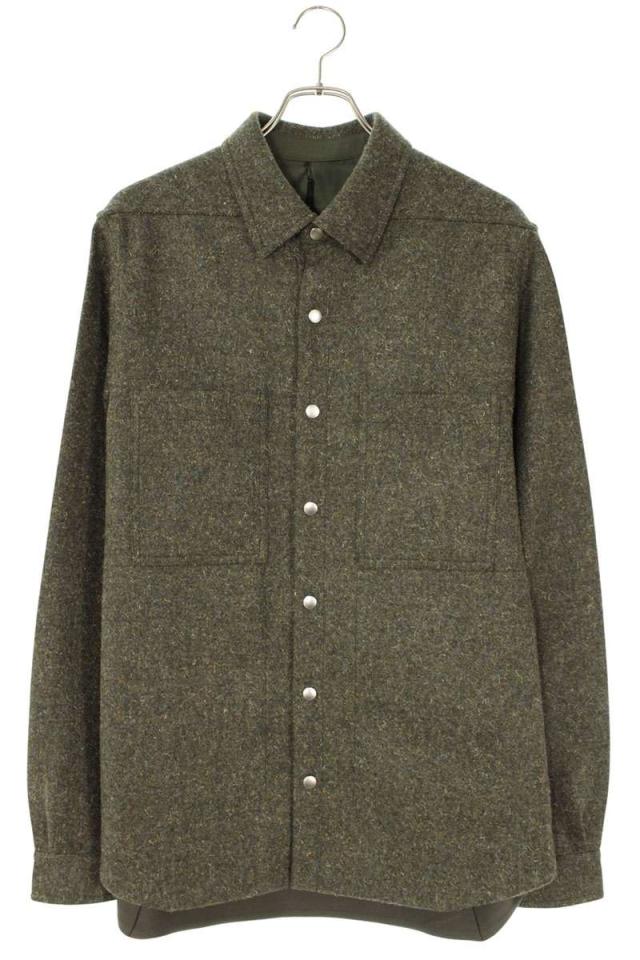 リックオウエンス サイズ:48  25AW  RU02E1744-WRU アウターシャツブルゾン 中古 SB01