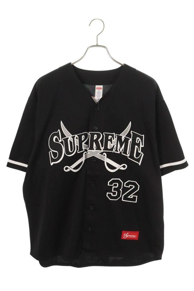 シュプリーム サイズ:XL  25AW  Swords Baseball Jersey ソードベースボールジャージー半袖シャツ 中古 BS99