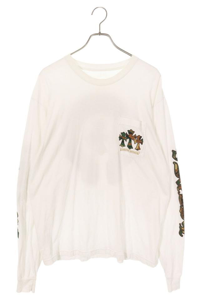 クロムハーツ サイズ:XL CH L S 1 カモフラホースシュープリント長袖カットソー 中古 OK15