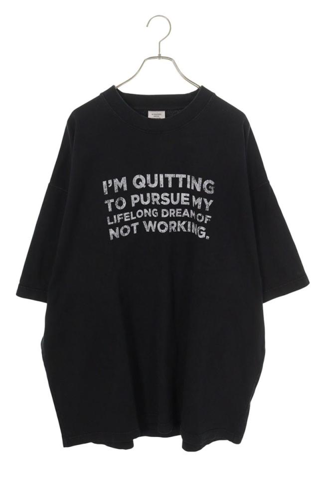 ヴェトモン サイズ:L  UE54TR370B プリントオーバーサイズTシャツ 中古 BS99