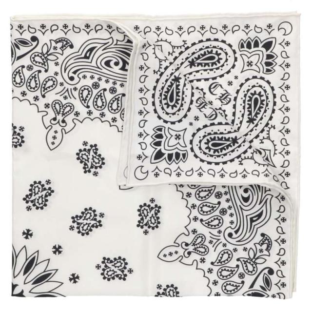 クロムハーツ CH SCARF バンダナプリントシルクスカーフ 中古 SJ02