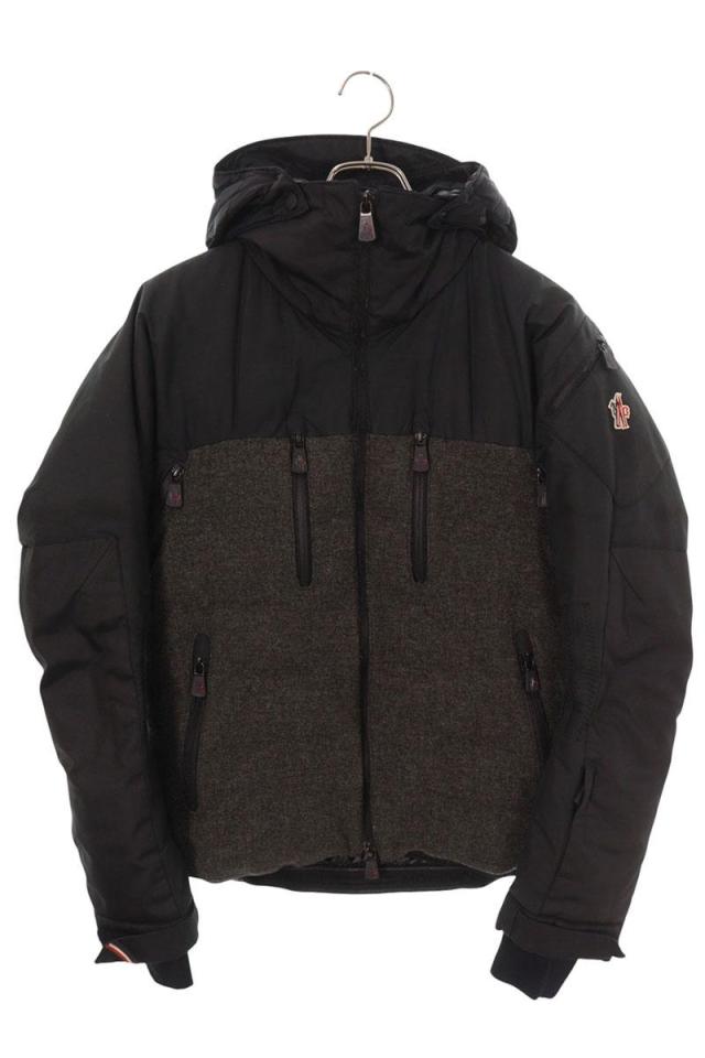 モンクレールグルノーブル サイズ:0  BALAITOUS ウール切替ナイロンダウンジャケット 中古 OM10