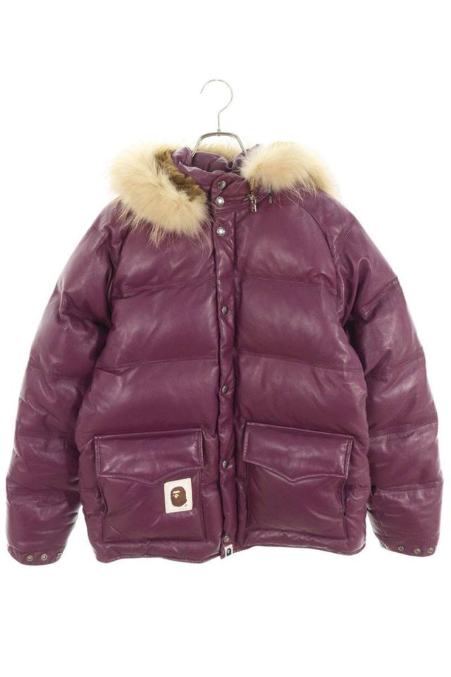 アベイシングエイプ サイズ:M シープスキンファーダウンジャケット 中古 FK04