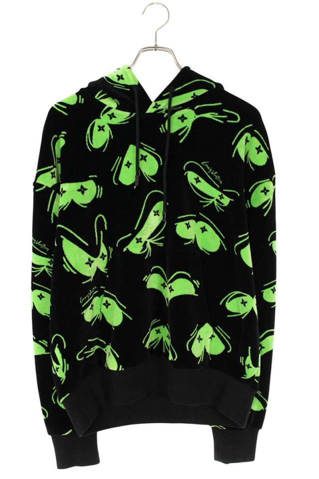 ルイヴィトン サイズ:M  22AW  RM222 RC6 HNY88W アイズグラフィックパーカー 中古 SB01