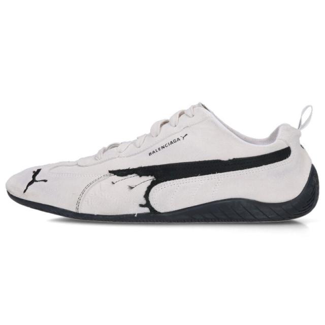 バレンシアガ  プーマ サイズ:28.5cm  SPEEDCAT 406519-01 スピードキャットデストロイ加工スニーカー 中古 SB01