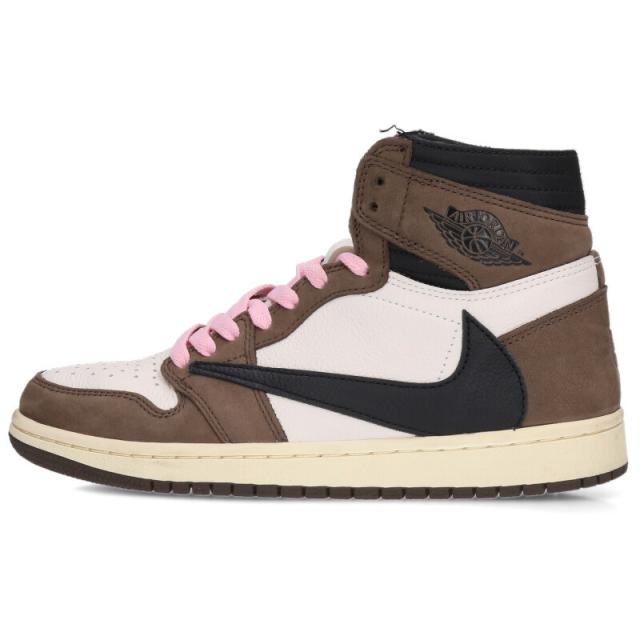ナイキ  トラヴィススコット サイズ:25cm  AIR JORDAN 1 HIGH OG TS TRAVIS SCOTT CD4487-100 エアジョーダン1ハイオージースニーカー 中古 SB01