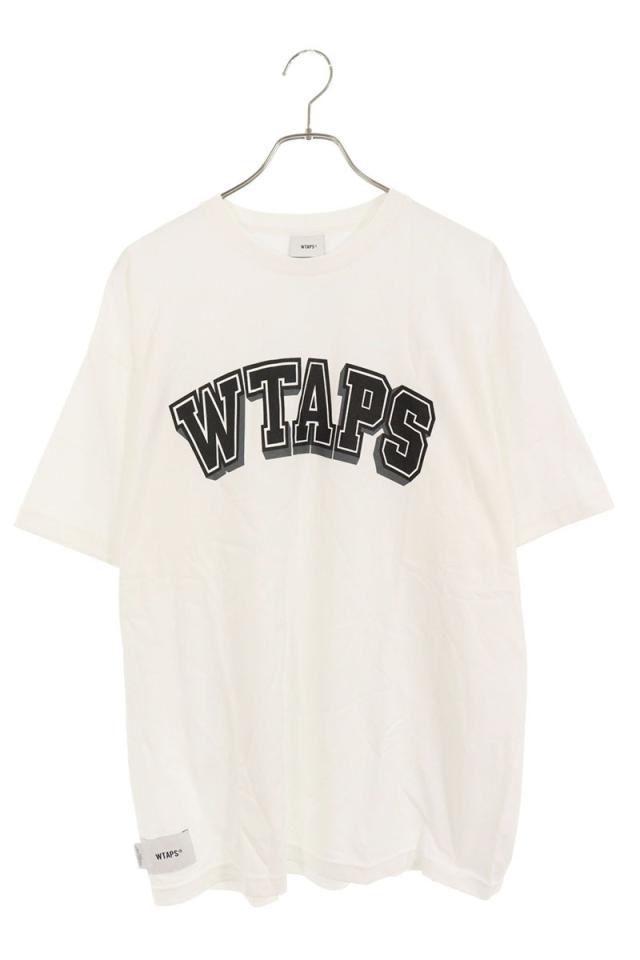 ダブルタップス サイズ:3  25SS  251ATDT-STM07S ロゴプリントTシャツ 中古 BS99