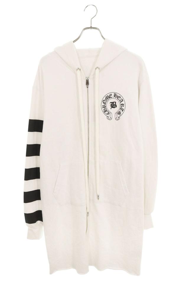 クロムハーツ サイズ:M  BELLA HD ZIP LNG BELLA刺繍ロングジップパーカー 中古 SJ02