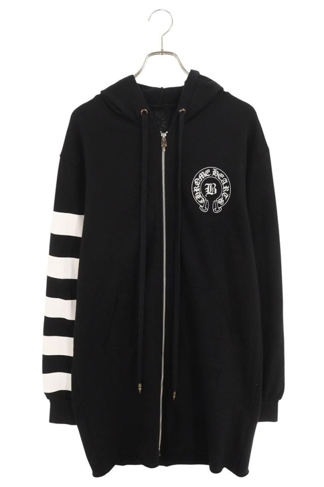 クロムハーツ サイズ:S  BELLA HD ZIP LNG BELLA刺繍ジップアップパーカー 中古 SJ02