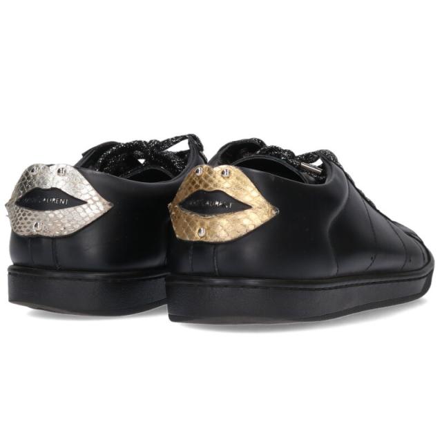 サンローランパリ サイズ:44 485276 リップパッチレザースニーカー