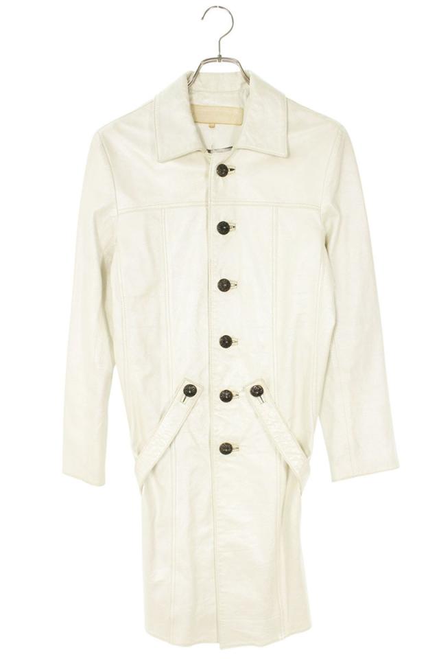 クロムハーツ サイズ:M クロスボールボタンレザーコート 中古 OS06